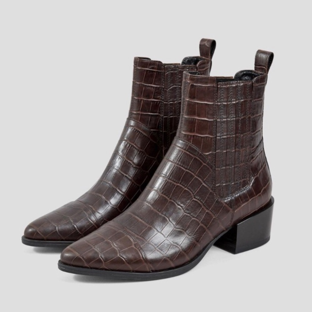 Vagabond Marja Boots in brown calf leather